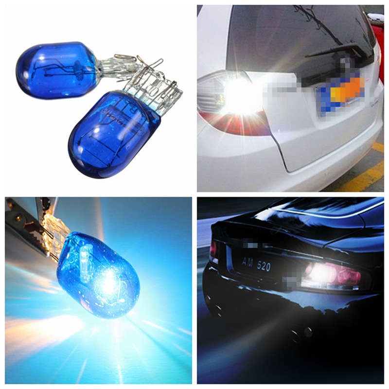 Blue W21 5W T20 580 7443 Xenon White Halogen DRL Sidelight Light Hid Bulb