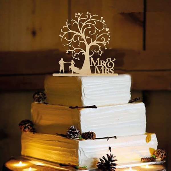 Mr & Mrs Wedding Sign Wedding Decoration Letter White Wood Romantic Marriage Bi