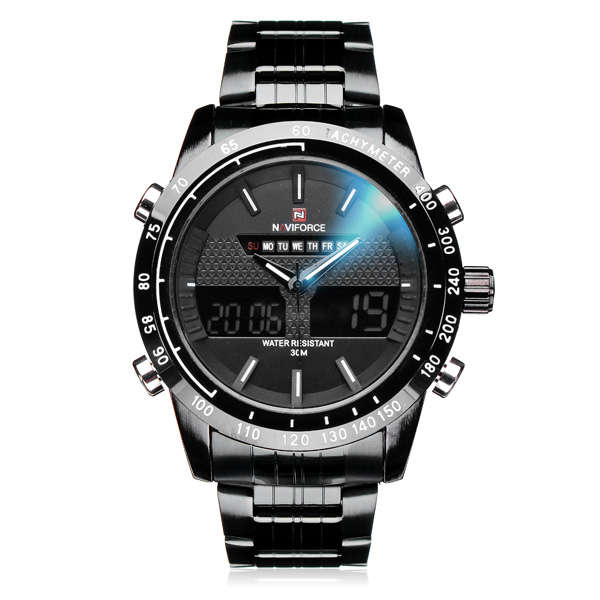 Naviforce NF9024 Military Dual Display Week Date Men Wrist Watch