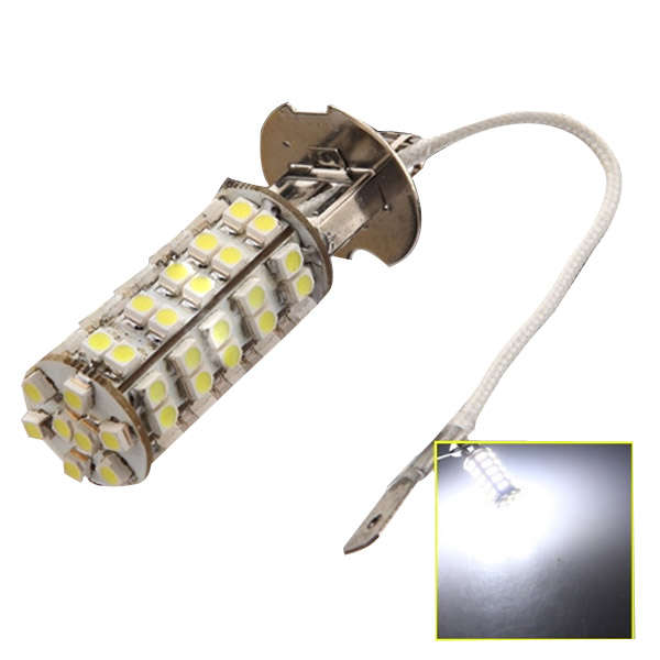 2X 12V H3 68 SMD LED White Car Fog Head Light Lamp Bulb