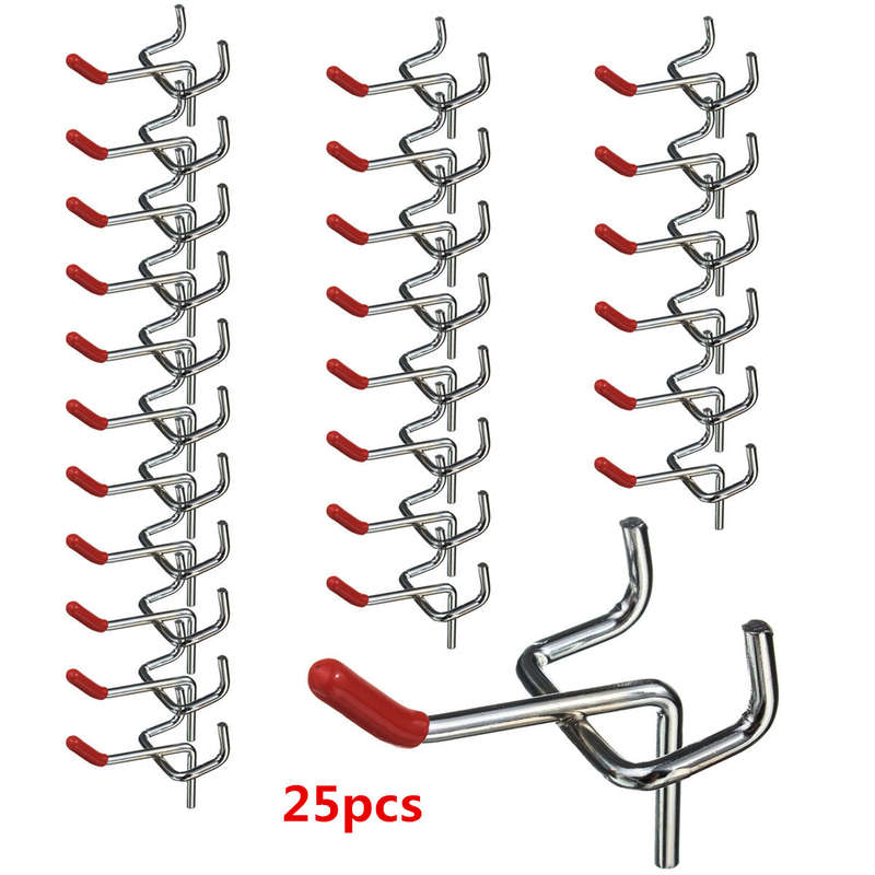 25pcs 50mm Pedboard Hook Board Wall Retail Display Shop Peg Slat Walling