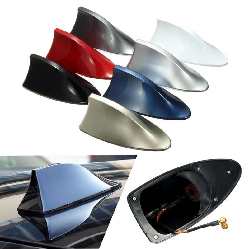 ABS Plastic Roof Style Shark Fin Antenna Radio Signal Aerials Universial for Mo