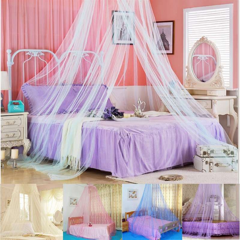 Suspended Ceiling Lace Bed Netting Canopy Soft Dome Bedding Mosquito Net
