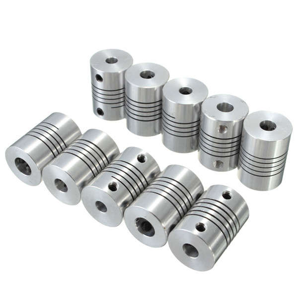 Flexible Shaft Coupling OD18mmx25mm CNC Stepper Motor Coupler Connector 6.35 To