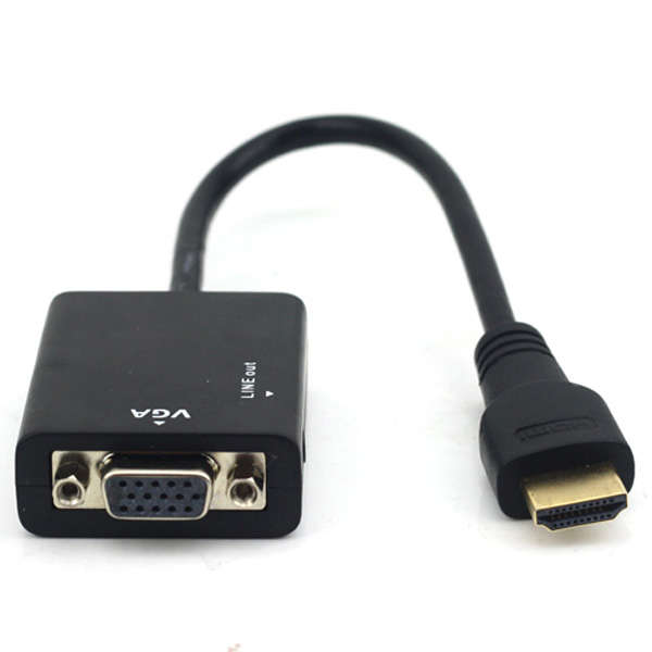 Sin Hon SH-H2V01 3.5mm Output HDMI to VGA Cable with Audio