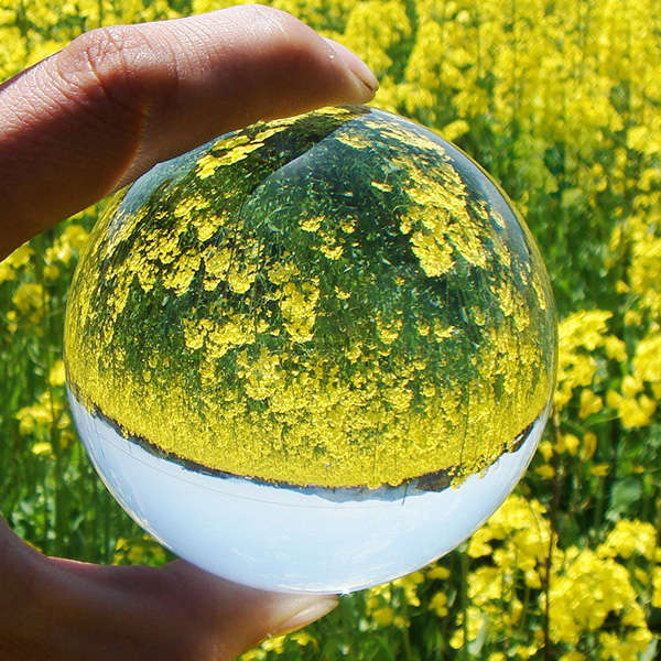 4 Colors Rare Quartz Magic Crystal Healing Ball Clear Crystal Ball With Stand H