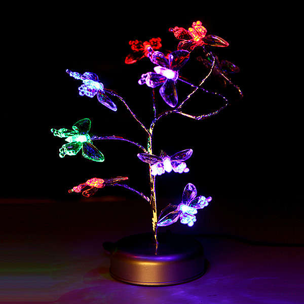 Colorful Butterfly LED Night Light Home Decoration DIY Modeling Lamp
