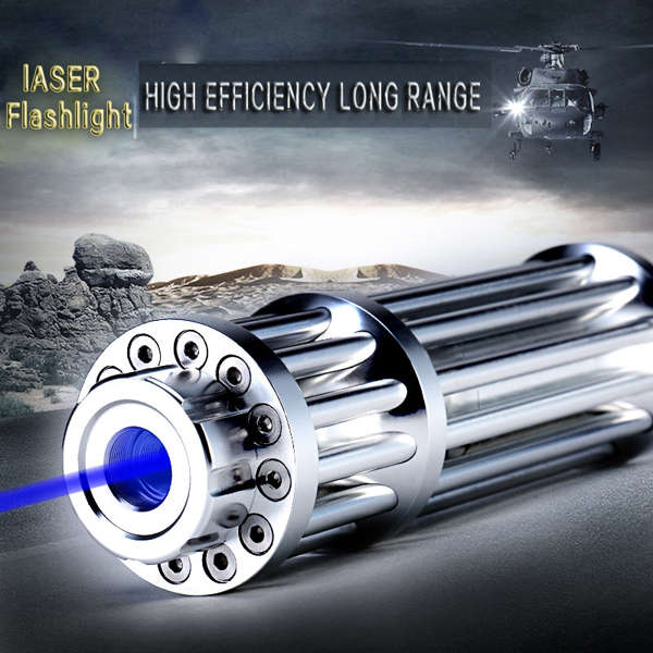 U'King ZQ-12 445nm Blue Light Power Beam Burning Laser Pointer Pen Single