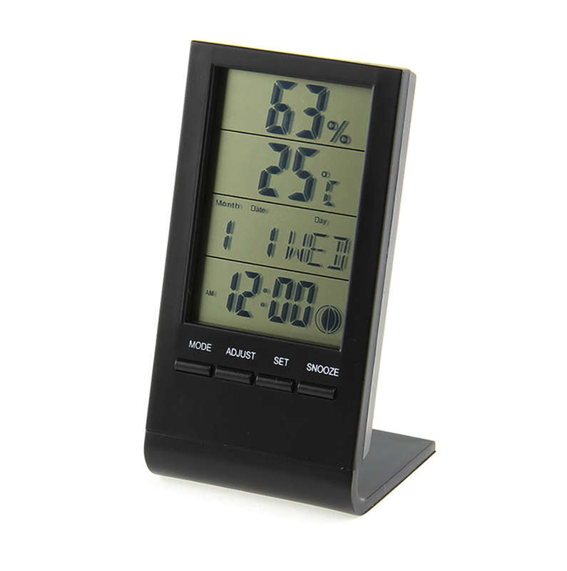 3 Inch LCD Multi-Functional Digital Thermometer / Hygrometer / Clock / Phases o