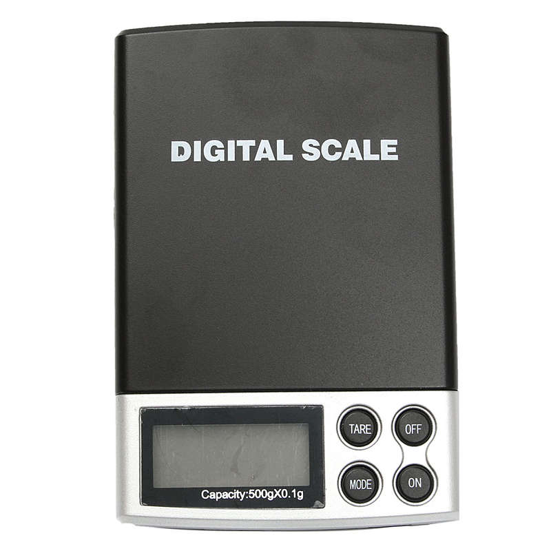 500g/0.1g LCD Mini Digital Pocket Scale Precision Gold Balance Weight