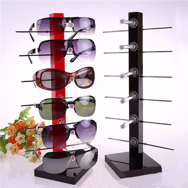 Fashion 6 Pair Sunglasses Eye Glasses Frame Rack Spectacle Eyewear Holder Stand