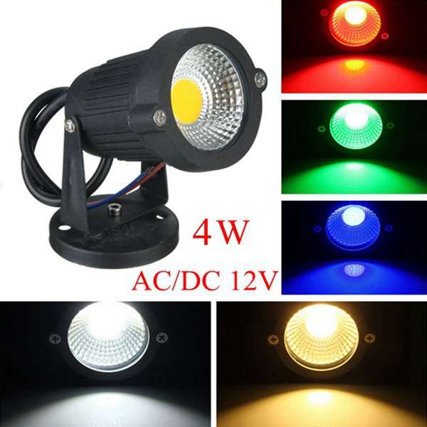 4W IP65 LED Flood Light With Base For Outdoor Landscape Garden Path DC/AC 12V