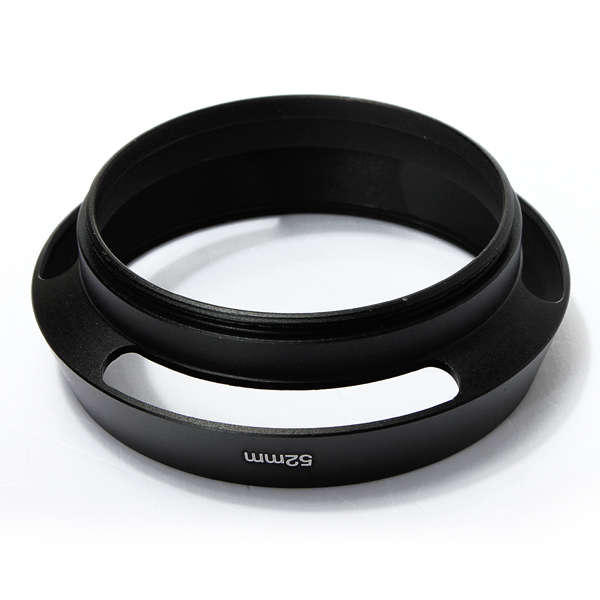 52mm Metal Vented Curved Lens Hood For Leica Nikon Canon Sony