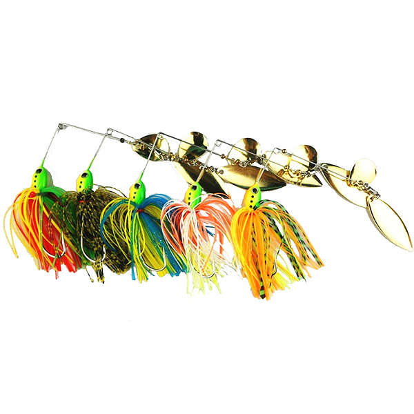 Fishing Lure Hard Bait Rotary Composite Sequins Buzzbait Bass Lures