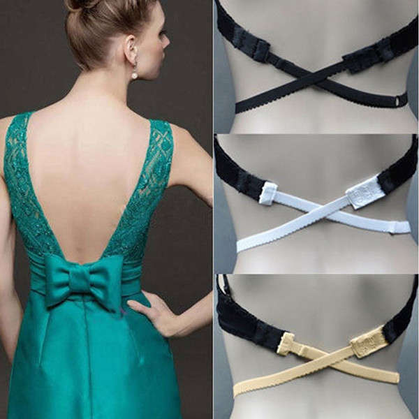 Low Back Bra halved Belt Extender Hook Adjustable Converter Strap