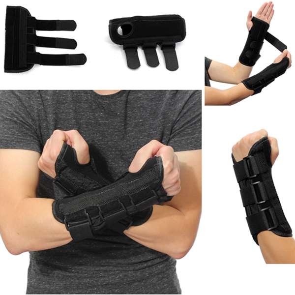 Medical Wrist Splint Support Brace Fractures Carpal Tunnel Arthritis Sprain Band