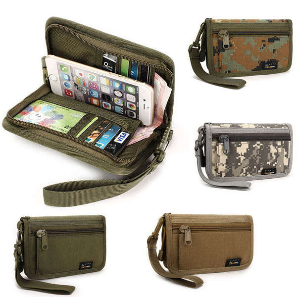 Men Nylon Outdoor Multifunctional Hiking Tactical Phone Bag Wallet Waist Bag