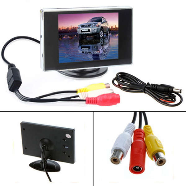3.5 Inch TFT LCD Screen Monitor Rear Reverse Rearview Backup Camera