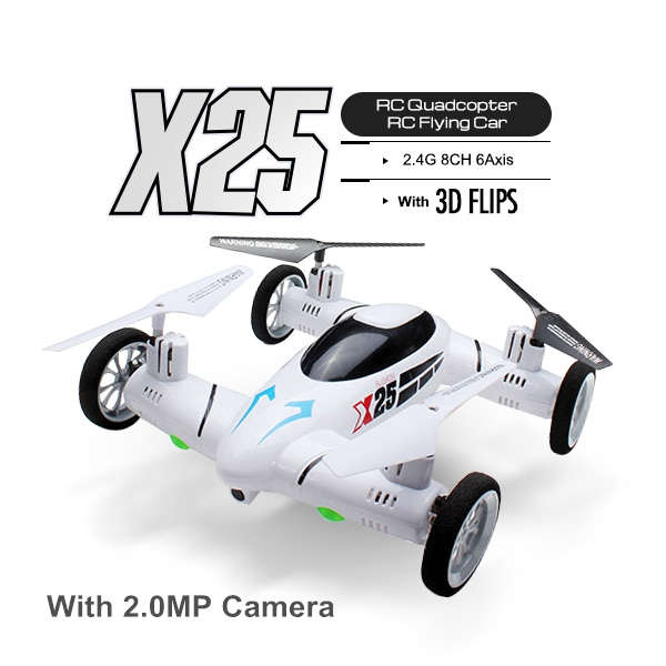 SY X25 2.4G 8CH 6-Axis With 2.0MP Camera Speed Switch RC Quadcopter Land / Sky