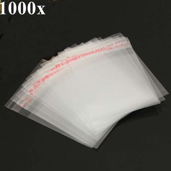 5*7CM Self Adhesive Seal Clear Transparent OPP Plastic Bag 1000pcs