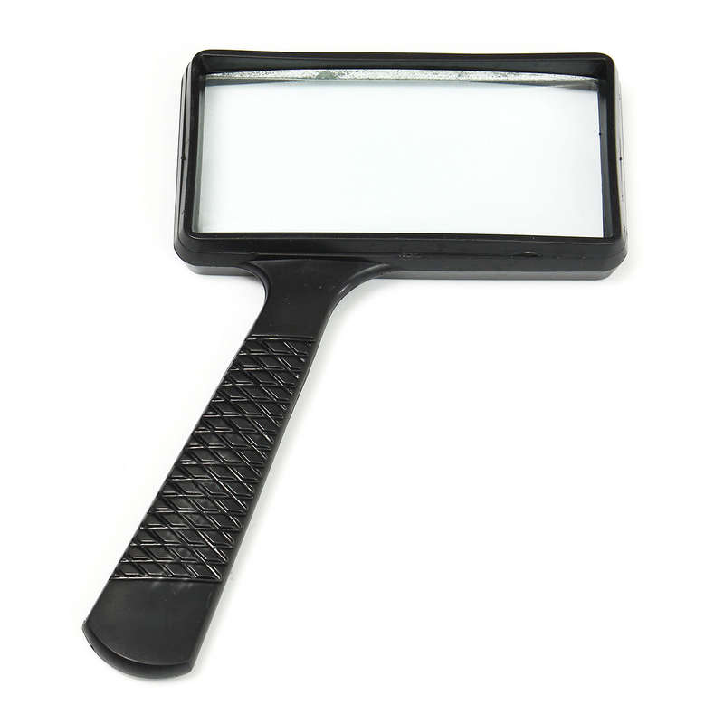 Portable Handheld 5X Rectangle Reading Magnifier Glass Lens Loupe Old People Re