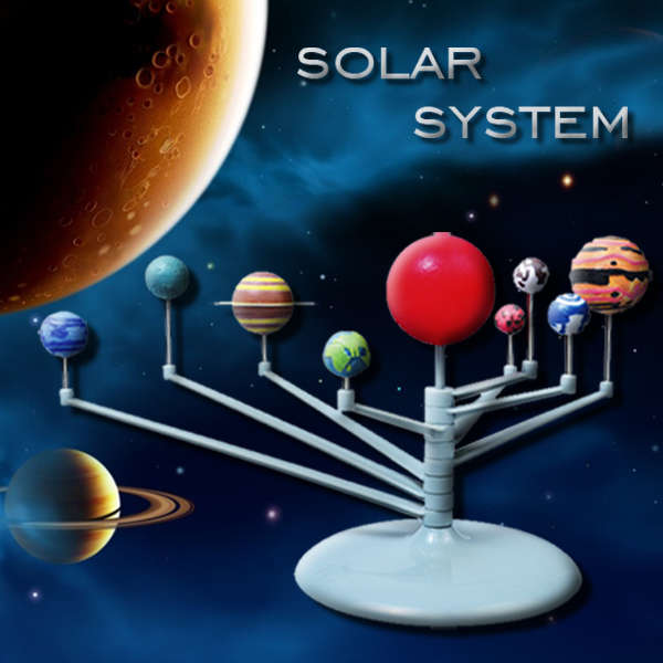 Cute Sunlight Solar System Celestial Bodies Planets Model DIY Toys