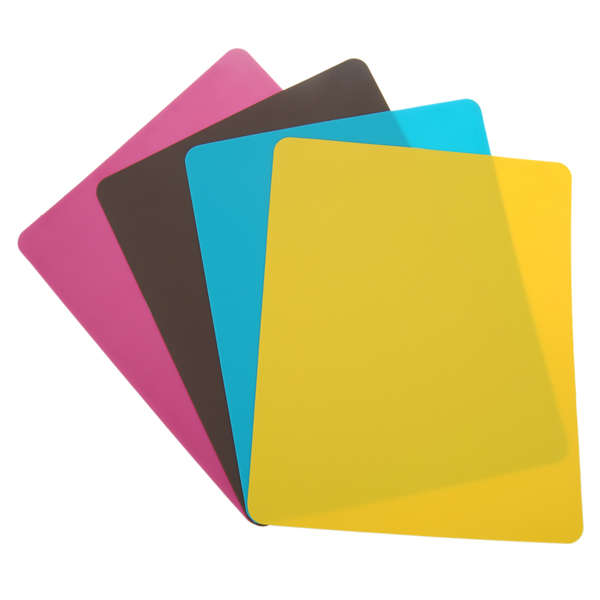 Color Mouse Pad Silica Gel Rectangle Ultra Thin Lightweight