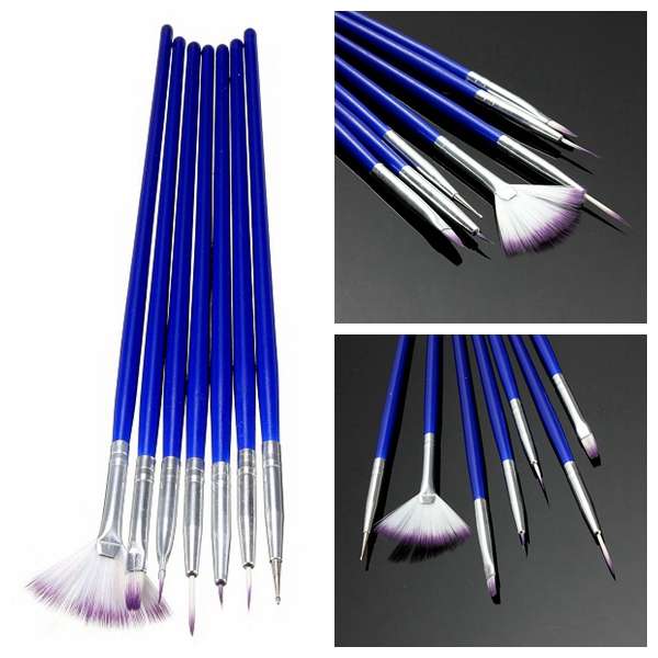7Pcs Nail Art Design Painting Brush Dotting Drawing Pen Tool Set
