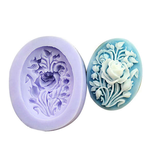 Silicone Rose Flower Cake Mould Fondant Chocolate Soap Mould