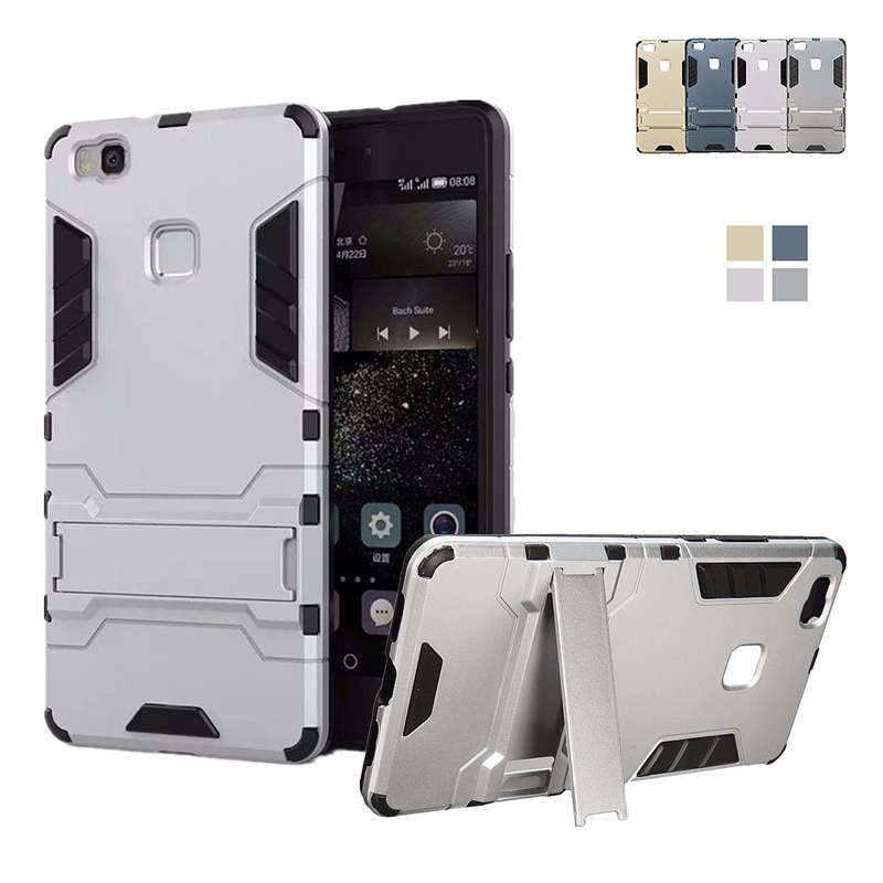 Armor Shockproof Stand Holder TPU+ PC Protective Case for Huawei P9 Lite