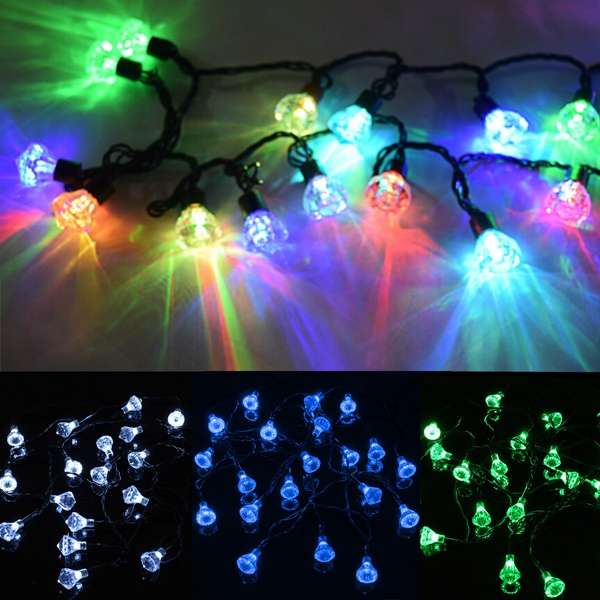 20 Led Solar Power Fairy Light String Strip Lamp Party Xmas Garden Outdoor gift