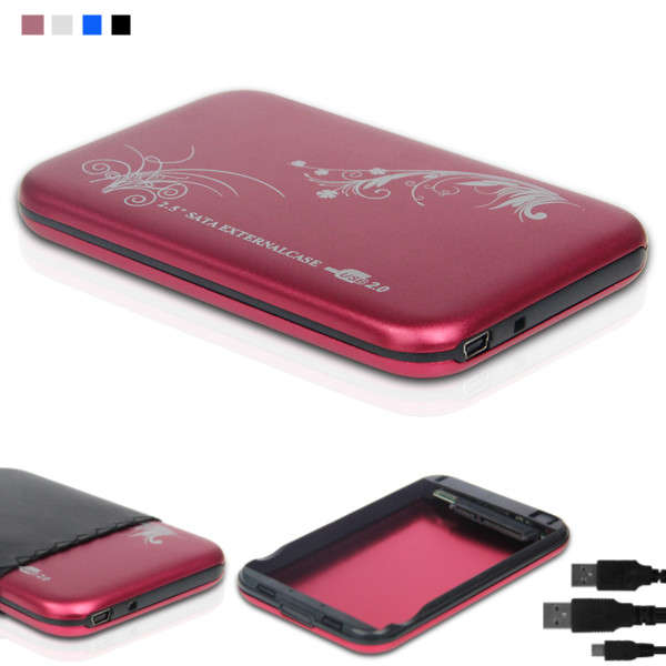USB 2.0 2.5inch Enclosure Box Slim SATA HDD Hard Disk Case