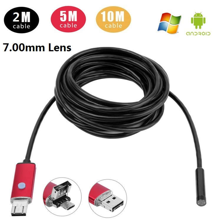 A99 6LED 7.0mm Lens Waterproof Endoscope Inspection Borescope Tube Wired Camera