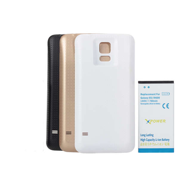 7800mAh Extended k Battery + Back Cover for Samsung Galaxy S5 I9600