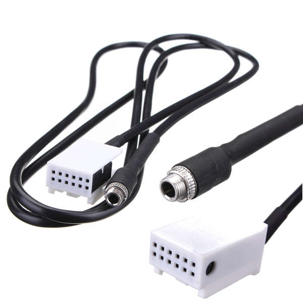 3.5mm AUX Audio MP3 Female Input Cable For Audi A3 TT A4 S4 A6 A8 A8L