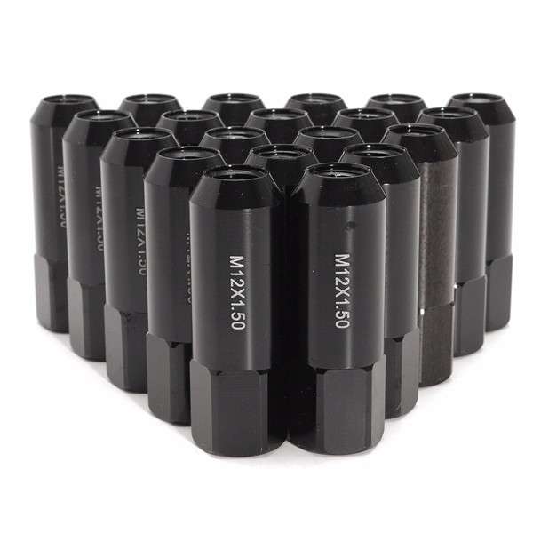 20pcs 60mm M12X1.5 Extended Tuner Wheel Rims Lug Nut Tire Screws Modified Wheel