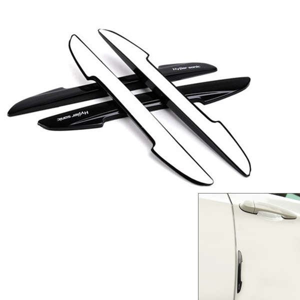 4pcs Hypersonic Pointy Tail Car Bumper Strip Door Jamb Protector Door Cash Shee