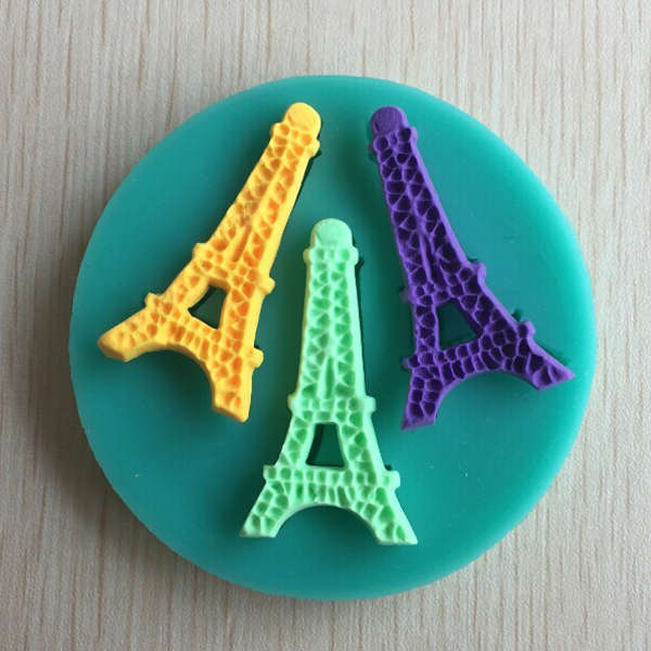 Silicone Eiffel Tower Fondant Cake Mold Mini Chocolate Sugar Mould Baking Tool