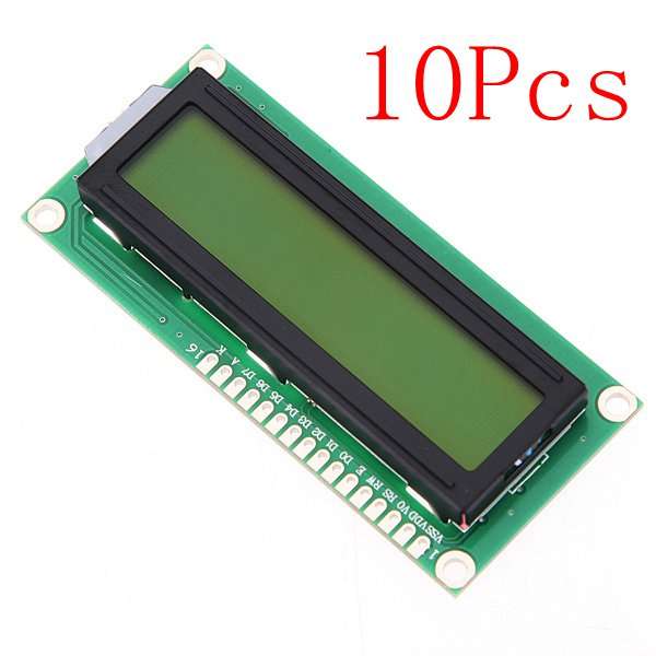 1Pc 1602 Character LCD Display Module Yellow Backlight For Arduino