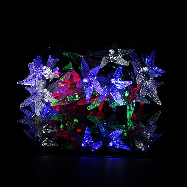 Starfish Solar Power 30LED Outdoor Garden Yard String Light