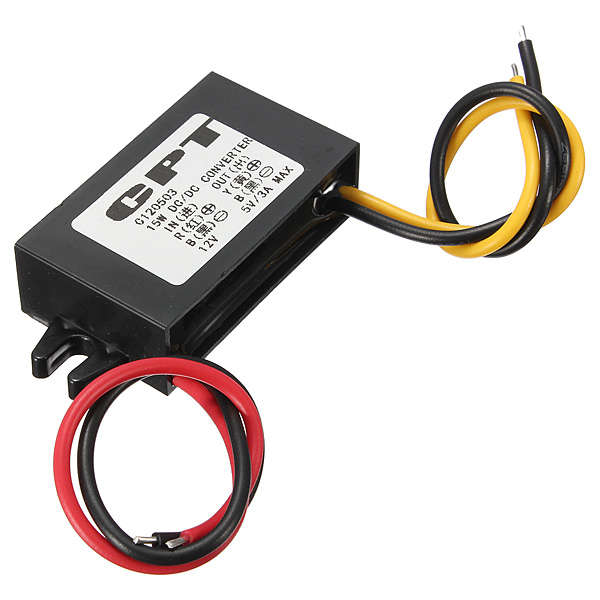 DC/DC Converter Regulator 12V To 5V 3A 15W Buck Step Down Power Supply