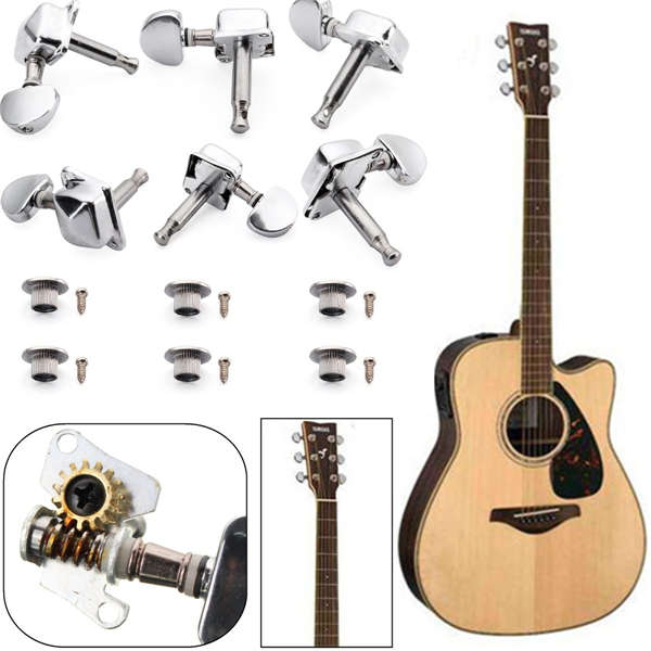 6Pcs Guitar String Tuning Pegs Tuners Machine Heads for Electric Guitar