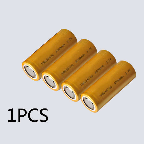 1PCS INR26650E 4000mAh 3.7V Rechargeable Lithium Battery