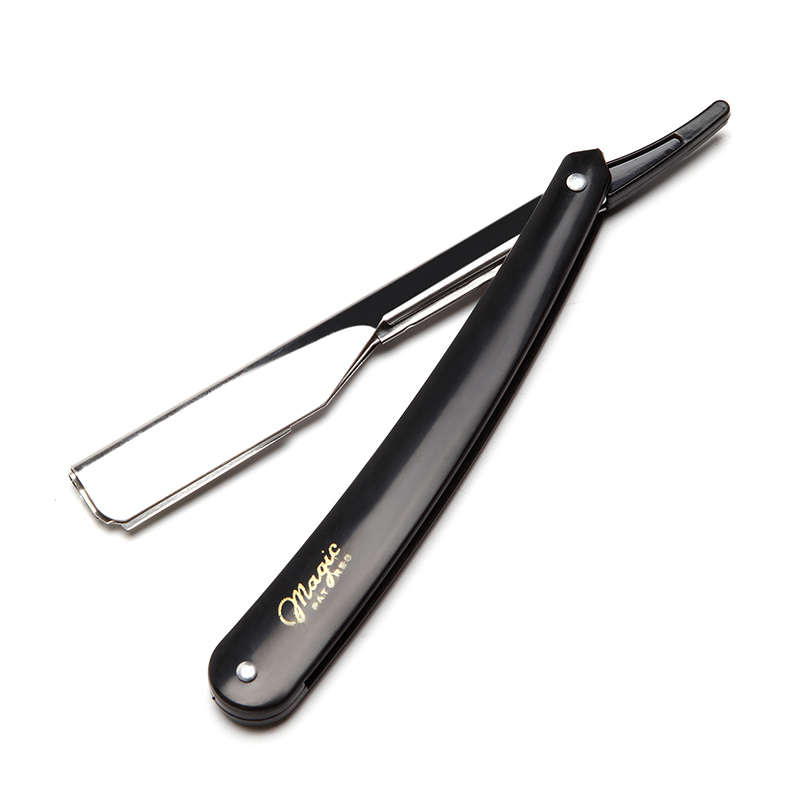1pcs Old Fashion Beard Shaving Hair Barber Straight Razor Eyebrow Trimmer Blade