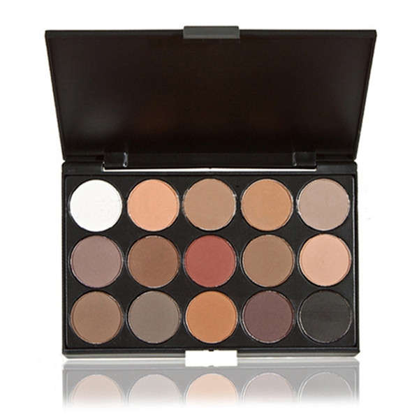 Professional 15 Colors Smoked Eyeshadow Palette Warm Matte Shimmer Makeup Cosme