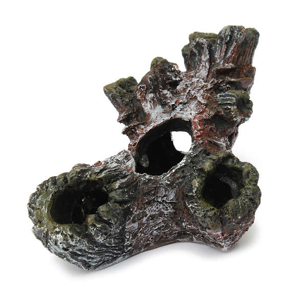 Aquarium Fish Tank Resin Trunk Bole Underwater Driftwood Decoration