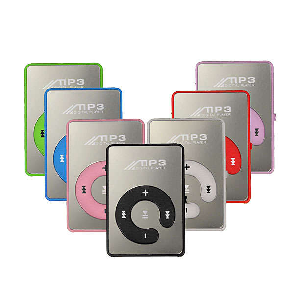 Mini Clip Music MP3 Player Support 8GB TF Card With USB Cable Earphone