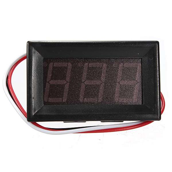 0.56 Inch DC 0-10/30/200V 3 Wire LED Voltmeter Digital Display Panel Volt Meter