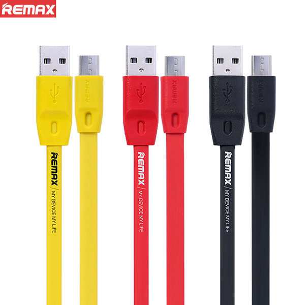REMAX 2.4A Flat Full Speed Quick Charging Data Cable For Cellphone