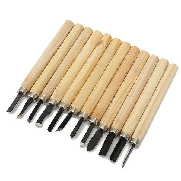 12pcs Hand Wood Carving Chisels Knife For Woodworking DIY Tools
